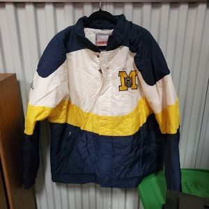 Vintage 90s University of Michigan Windbreaker Jacket